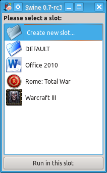 Run dialog